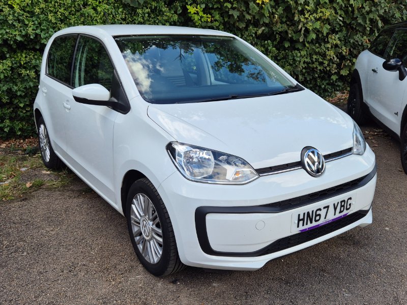 White Volkswagen UP 1.0 Move up! Hatchback 5dr Petrol Manual Euro 6 s/s 60 ps